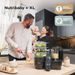 BABYMOOV MULTIFUNKČNÍ PŘÍSTROJ NUTRIBABY+ XL MINERAL BLACK - KUCHYŇSKÉ PŘÍSTROJE - KRMENÍ