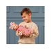 LULLA BABY PANENKA 35 CM V OVERALU S ČELENKOU PINK - PANENKY - PRO DĚTI