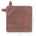 FILLIKID OSUŠKA S KAPUCÍ RABBIT PINK 75X75CM - OSUŠKY A DĚTSKÉ ŽUPANY - KOUPÁNÍ A ZDRAVÍ