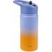 SKIP HOP LÁHEV S BRČKEM NEREZOVÁ WANDER - OMBRÉ BLUE, 450ML - SPORTOVNÍ LAHVE - KRMENÍ
