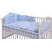 SCARLETT POSTÝLKA 120X60CM S KOMPLETNÍ VÝBAVOU MRÁČEK MODRÁ - DŘEVĚNÉ POSTÝLKY - SPINKÁNÍ