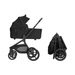 KIKKABOO KOČÁREK 2V1 GOYA PLATINUM BLACK - DVOJKOMBINACE - KOČÁRKY A PŘÍSLUŠENSTVÍ