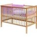 SCARLETT DĚTSKÁ POSTÝLKA S KOMPLETNÍ VÝBAVOU SCARLETT 120 X 60 CM - TORO - RŮŽOVÁ - DŘEVĚNÉ POSTÝLKY - SPINKÁNÍ