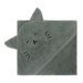 FILLIKID OSUŠKA S KAPUCÍ ANIMAL CAT GREEN 75X75CM - OSUŠKY A DĚTSKÉ ŽUPANY - KOUPÁNÍ A ZDRAVÍ