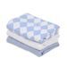 LODGER SWADDLER SOLID MATCHA 3BALENÍ 70 X 70 CM BLUE FOGG - LÁTKOVÉ PLENY ALL IN ONE - PŘEBALOVÁNÍ