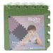 RIALTO BABY HRACÍ PODLOŽKA PUZZLE S OKRAJEM GREEN 92X92 CM - HRACÍ PODLOŽKY NA ZEM - SPINKÁNÍ