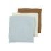 MEYCO MUŠELÍNOVÉ PLENY 3-BALENÍ - OFFWHITE/LIGHT BLUE/TOFFEE - LÁTKOVÉ PLENY SKLÁDANÉ - PŘEBALOVÁNÍ