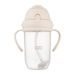 CANPOL BABIES HRNEČEK NEVYLÉVACÍ SE SLÁMKOU A ZÁVAŽÍM 270ML KRÉMOVÝ - DĚTSKÉ HRNEČKY - KRMENÍ