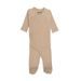 LODGER JUMPER NEWBORN SEERSUCKER BEIGE - OVERALY - PRO DĚTI