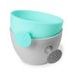 SKIP HOP MISKY S VÍKEM A DRŽÁKEM EASY GRAB GREY, TEAL 2 X 240ML, 3M+ - MISKY, TALÍŘKY A PODLOŽKY - KRMENÍ