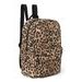 STUDIO NOOS COTTON MIDI BACKPACK BATŮŽEK S PŘEDNÍ KAPSOU BROWN LEOPARD - BATOHY A TAŠKY - PRO DĚTI