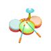 B-TOYS BUBENICKÁ SADA TOY DRUM SET - HUDEBNÍ NÁSTROJE - PRO DĚTI