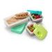 MELII SVAČINOVÝ BOX PUZZLE 850 ML - ZELENÝ, LIMETKOVÝ, MODRÝ - KRABIČKY NA SVAČINU - KRMENÍ