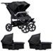 TFK TFK SET DUO2 FRAME 2025 - AIR CHAMBER WHEEL + CARRYCOT + SEAT BLACK - KOČÁRKY PRO DVOJČATA - KOČÁRKY A PŘÍSLUŠENSTVÍ