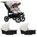TFK TFK SET DUO2 FRAME 2025 - AIR WHEEL CARRYCOT + SEAT SAND - KOČÁRKY PRO DVOJČATA - KOČÁRKY A PŘÍSLUŠENSTVÍ