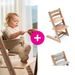STOKKE® TRIPP TRAPP® WILD WOOD + POLŠTÁŘEK ANTHRACITE - JÍDELNÍ ŽIDLIČKY DŘEVĚNÉ - KRMENÍ