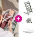 STOKKE® TRIPP TRAPP® + BABY SET + PULT ZVÝHODNĚNÁ SADA - JÍDELNÍ ŽIDLIČKY DŘEVĚNÉ - KRMENÍ