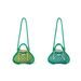 STUDIO NOOS MACRAME MINI HAND BAG GREEN & BLUE YELLOW SÍŤKA - DOPLŇKY - PRO MAMINKY
