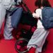 STUDIO NOOS DENIM DIAPER BAG - PŘEBALOVACÍ TAŠKA | DARK BLUE RED HEARTS - PŘEBALOVACÍ TAŠKY - KOČÁRKY A PŘÍSLUŠENSTVÍ