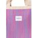 STUDIO NOOS POPLIN BEACH BAG PLÁŽOVÁ TAŠKA RASBERRY STRIPED - DOPLŇKY - PRO MAMINKY