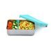 MELII NEREZOVÝ BENTO BOX 740 ML SE SILIKONOVÝM VÍKEM - MODRÝ - USKLADNĚNÍ JÍDLA - KRMENÍ