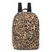 STUDIO NOOS COTTON MIDI BACKPACK BATŮŽEK S PŘEDNÍ KAPSOU BROWN LEOPARD - BATOHY A TAŠKY - PRO DĚTI