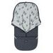 EMITEX FUSAK 2V1 COCOON SOFTSHELL GREY BLOOMS - FUSAKY DO KOČÁRKU - KOČÁRKY A PŘÍSLUŠENSTVÍ