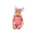 LULLA BABY PANENKA 35 CM V OVERALU S ČELENKOU PINK - PANENKY - PRO DĚTI