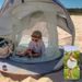 BABYMOOV SKLÁDACÍ STAN MOOV & PROTECT GREEN LAGOON - UV STANY - PRO DĚTI