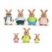 LI'L WOODZEEZ RODINA KRÁLÍKŮ S PRARODIČI COTTONBALL - ZVÍŘATA - PRO DĚTI