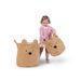 CHILDHOME KOŠ NA HRAČKY TEDDY 30X30X30 CM - BOXY NA HRAČKY - SPINKÁNÍ