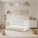 SCARLETT DĚTSKÁ POSTÝLKA SCARLETT KOMBI - BÍLÁ (BUK) - VYNDAVACÍ PŘÍČKY - 140 X 70 CM - DŘEVĚNÉ POSTÝLKY - SPINKÁNÍ