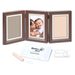 BABY ART DŘEVĚNÝ RÁMEČEK PRO OTISK MY BABY TOUCH DOUBLE BROWN - OTISKY A ALBA - PRO MAMINKY