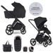 EASYWALKER SET KOČÁREK 2V1 ZOEY GO CHESTNUT BROWN XXL LIMITED S PŘÍSLUŠENSTVÍM - DVOJKOMBINACE - KOČÁRKY A PŘÍSLUŠENSTVÍ