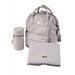 BABABING MANI PŘEBALOVACÍ TAŠKA/BATOH, GREY BLUSH LEATHERETTE - PŘEBALOVACÍ TAŠKY - KOČÁRKY A PŘÍSLUŠENSTVÍ