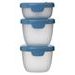 B.BOX SADA KRABIČEK SNACK TUBS 3KS - MODRÉ - USKLADNĚNÍ JÍDLA - KRMENÍ