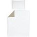 MEYCO POVLEČENÍ 100X135 CM - OFF WHITE / TAUPE - POVLEČENÍ DO POSTÝLKY - SPINKÁNÍ
