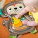 BRIGHT STARTS PODLOŽKA VODNÍ HUNGRY MONKEY™ 41 X 35 CM 0M+ - HRA NA BŘÍŠKU - PRO DĚTI