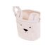 CHILDHOME KOŠ NA HRAČKY TEDDY OFF WHITE 25X20X20 CM - BOXY NA HRAČKY - SPINKÁNÍ