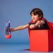 B.BOX LAHEV NA PITÍ S BRČKEM 600 ML - SUPERMAN | B.BOX - SPORTOVNÍ LAHVE - KRMENÍ