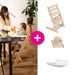 STOKKE® TRIPP TRAPP® + BABY SET + PULT ZVÝHODNĚNÁ SADA - JÍDELNÍ ŽIDLIČKY DŘEVĚNÉ - KRMENÍ