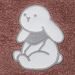 FILLIKID OSUŠKA S KAPUCÍ RABBIT PINK 75X75 CM - OSUŠKY A DĚTSKÉ ŽUPANY - KOUPÁNÍ A ZDRAVÍ