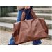 CHILDHOME PŘEBALOVACÍ TAŠKA MOMMY BAG SIGNATURE VEGAN LEATHER DARK BROWN - PŘEBALOVACÍ TAŠKY - KOČÁRKY A PŘÍSLUŠENSTVÍ