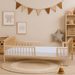 SCARLETT DĚTSKÁ POSTÝLKA SCARLETT KACPER - 2V1 - PŘÍRODNÍ (BOROVICE) - 140 X 70 CM - DŘEVĚNÉ POSTÝLKY - SPINKÁNÍ
