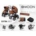 MOON RESEA FOLD EXTRA SET - COGNAC - KOMBINACE S PŘÍSLUŠENSTVÍM - KOČÁRKY A PŘÍSLUŠENSTVÍ
