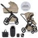 EASYWALKER SET KOČÁREK 2V1 ZOEY GO CHESTNUT BROWN XXL LIMITED S PŘÍSLUŠENSTVÍM - DVOJKOMBINACE - KOČÁRKY A PŘÍSLUŠENSTVÍ