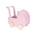 LITTLE DUTCH KOČÁREK PRO PANENKY DŘEVĚNÝ S PEŘINKOU PINK - LITTLE DUTCH - PRO DĚTI