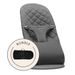 BABYBJORN LEHÁTKO BABYBJORN BALANCE BLISS WOVEN ANTHRACITE + TRANSPORTNÍ TAŠKA - LEHÁTKA A HOUPADLA - SPINKÁNÍ