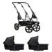 TFK TFK SET DUO2 FRAME 2025 - AIR CHAMBER WHEEL + CARRYCOT BLACK - KOČÁRKY PRO DVOJČATA - KOČÁRKY A PŘÍSLUŠENSTVÍ