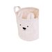 CHILDHOME KOŠ NA HRAČKY TEDDY OFF WHITE 40X40X40 CM - BOXY NA HRAČKY - SPINKÁNÍ